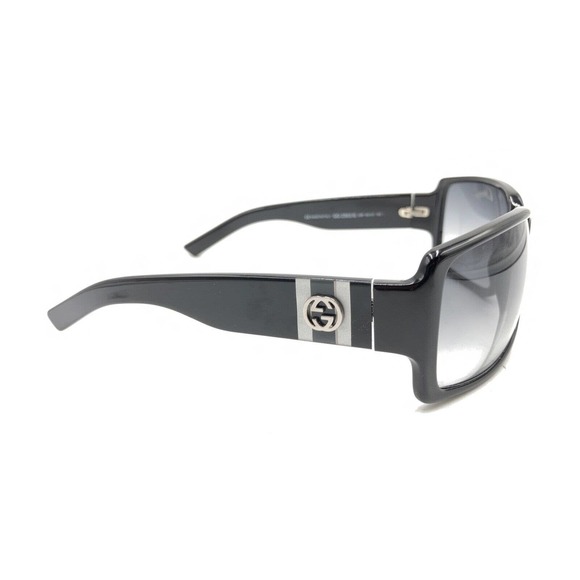 Gucci GG 2563/S Z8P Black Oversize Sunglasses Gray Lens 60-17 120 Italy Designer - Picture 4 of 12